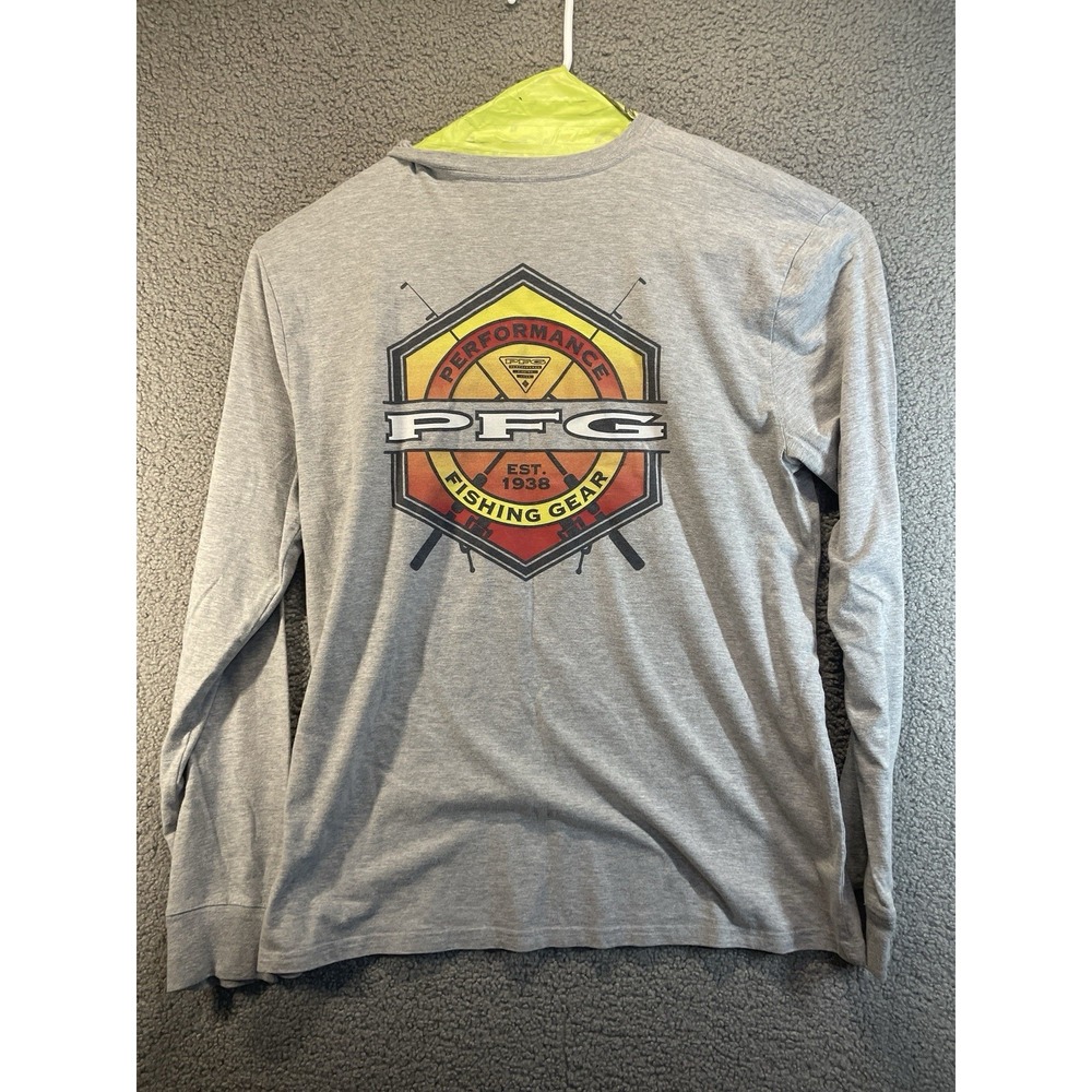 Columbia PFG Performance T Shirt Mens Size XL Gray Short Sleeve Casual - Picture 5 of 6